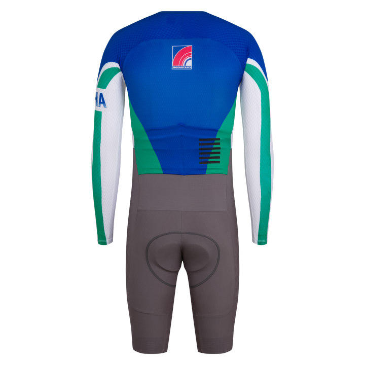 Rapha Men's Pro Team LS Roadsuit - Novantasei (Blue/Silver Reflective) - Dragonspine Cycling