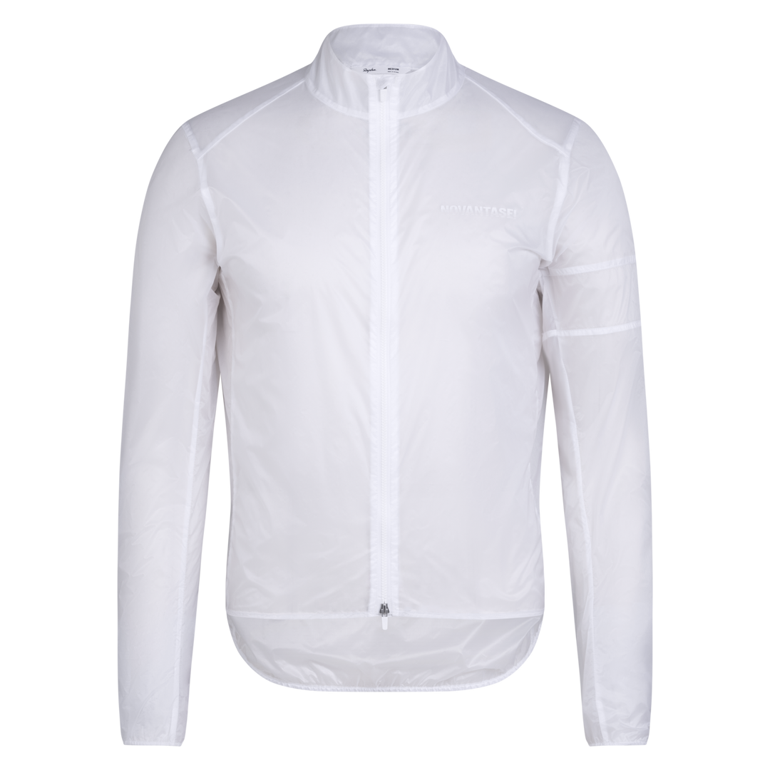 Rapha Men's Pro Team Wind Jacket - Novantasei (Transparent/White) - Dragonspine Cycling