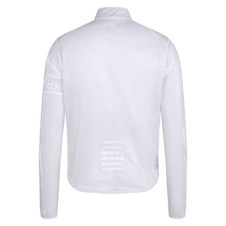 Rapha Men's Pro Team Wind Jacket - Novantasei (Transparent/White) - Dragonspine Cycling