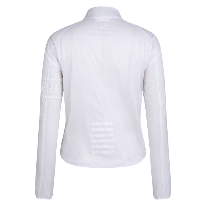 Rapha Women's Pro Team Wind Jacket - Novantasei (Transparent/White) - Dragonspine Cycling