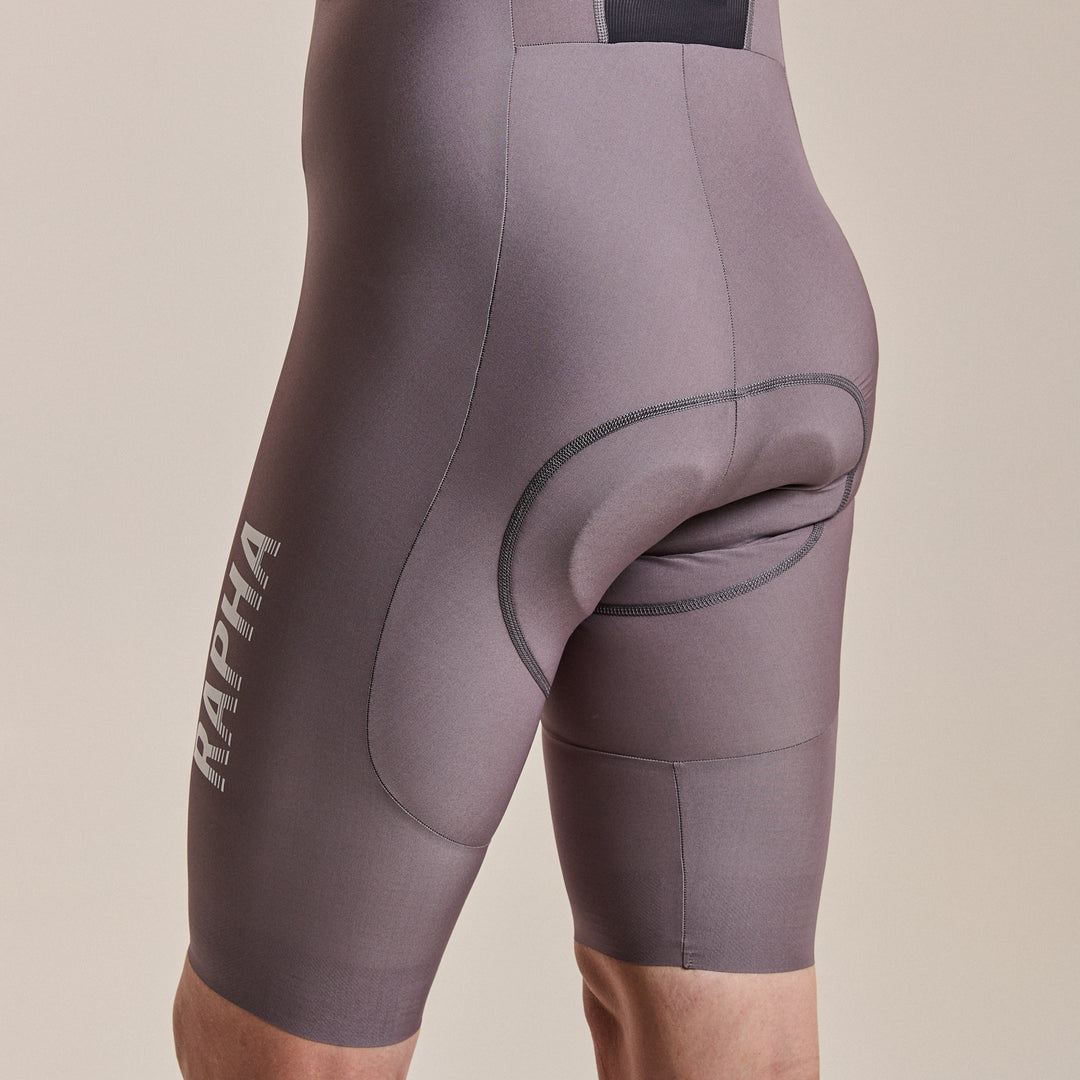 Rapha Men's Pro Team Raceweave Bib Shorts - Novantasei (Silver) - Dragonspine Cycling