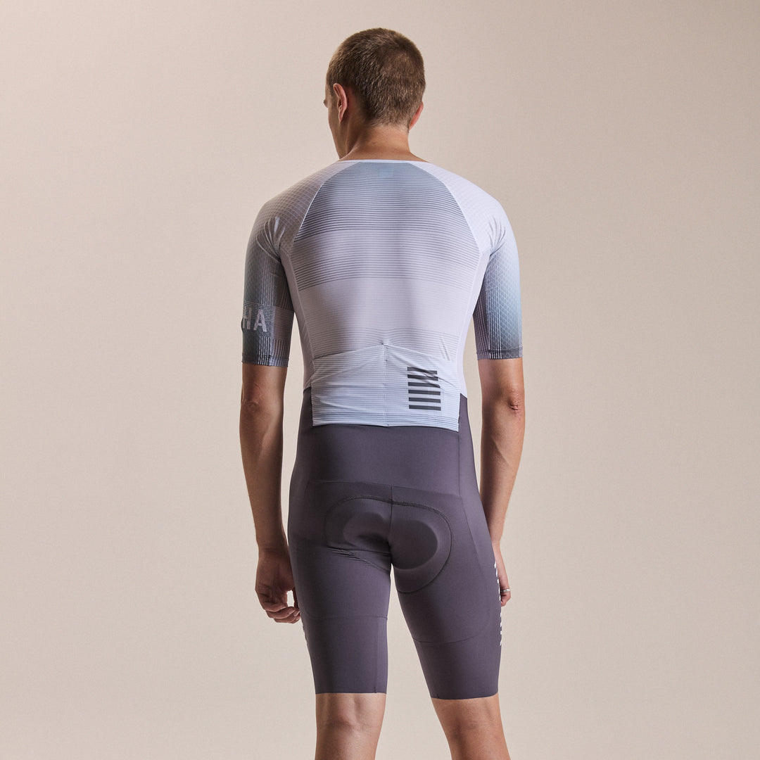 Rapha Men's Pro Team Summer Roadsuit - Lightspeed (White/Iron Grey) - Dragonspine Cycling