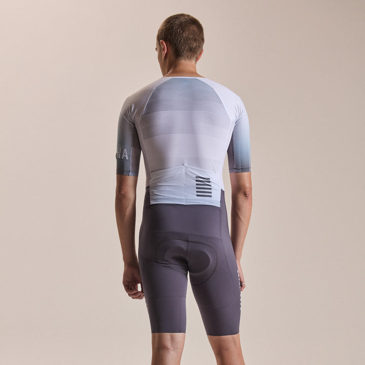 Rapha Men's Pro Team Summer Roadsuit - Lightspeed (White/Iron Grey) - Dragonspine Cycling