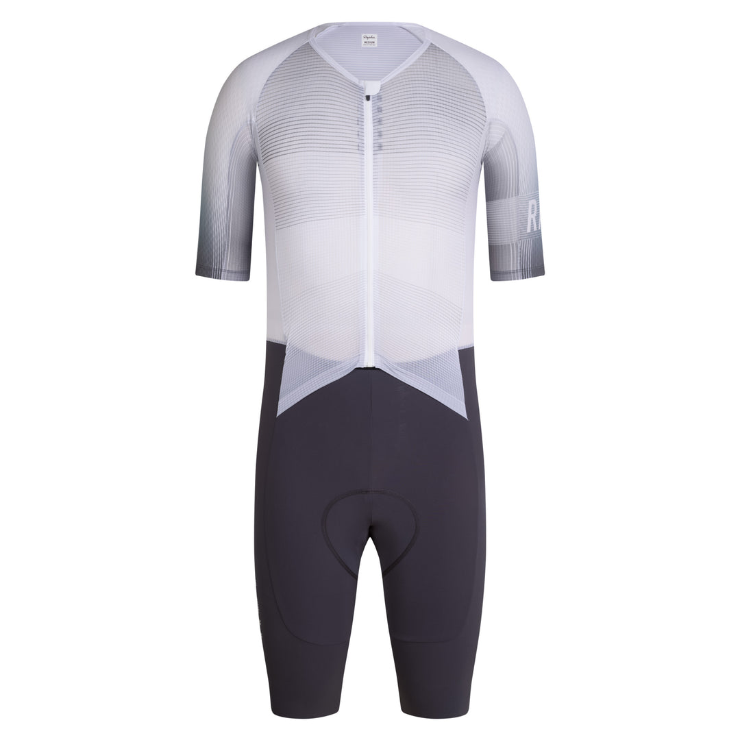 Rapha Men's Pro Team Summer Roadsuit - Lightspeed (White/Iron Grey) - Dragonspine Cycling