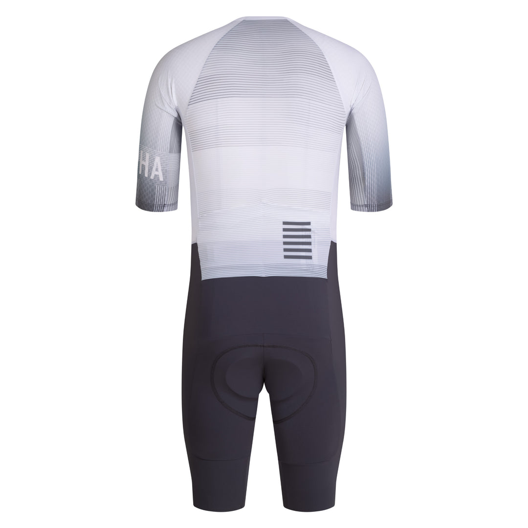 Rapha Men's Pro Team Summer Roadsuit - Lightspeed (White/Iron Grey) - Dragonspine Cycling
