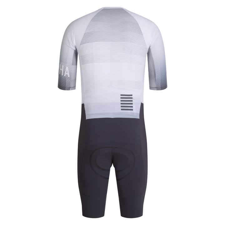 Rapha Men's Pro Team Summer Roadsuit - Lightspeed (White/Iron Grey) - Dragonspine Cycling