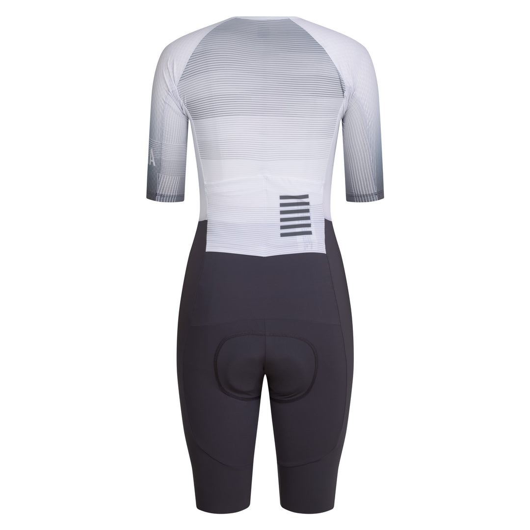Rapha Women's Pro Team Summer Roadsuit - Lightspeed (White/Iron Grey) - Dragonspine Cycling