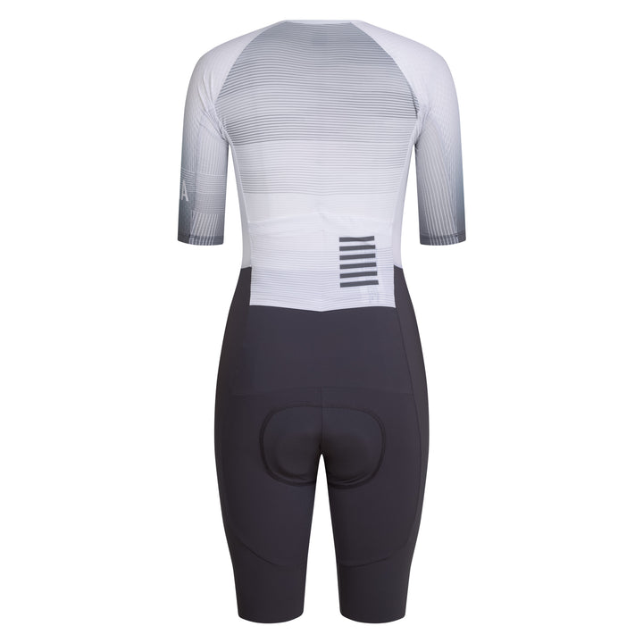 Rapha Women's Pro Team Summer Roadsuit - Lightspeed (White/Iron Grey) - Dragonspine Cycling