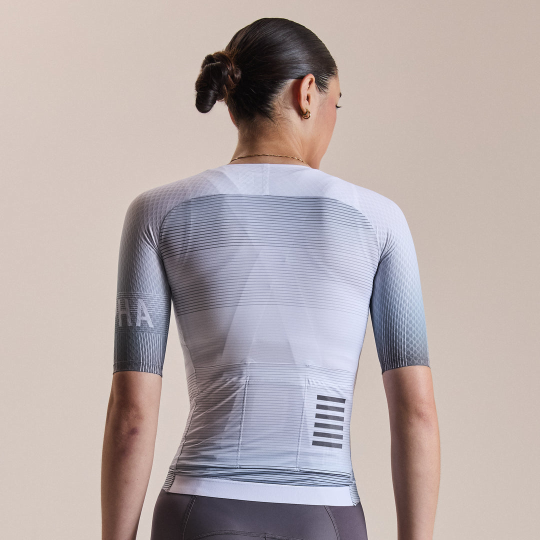 Rapha Women's Pro Team Aero Jersey - Lightspeed (White) - Dragonspine Cycling
