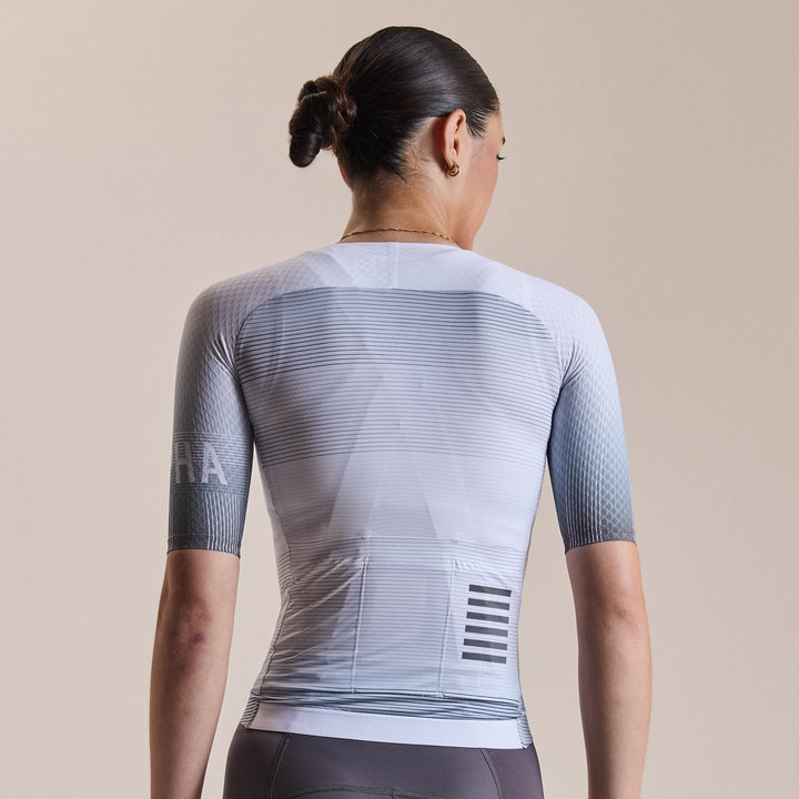 Rapha Women's Pro Team Aero Jersey - Lightspeed (White) - Dragonspine Cycling