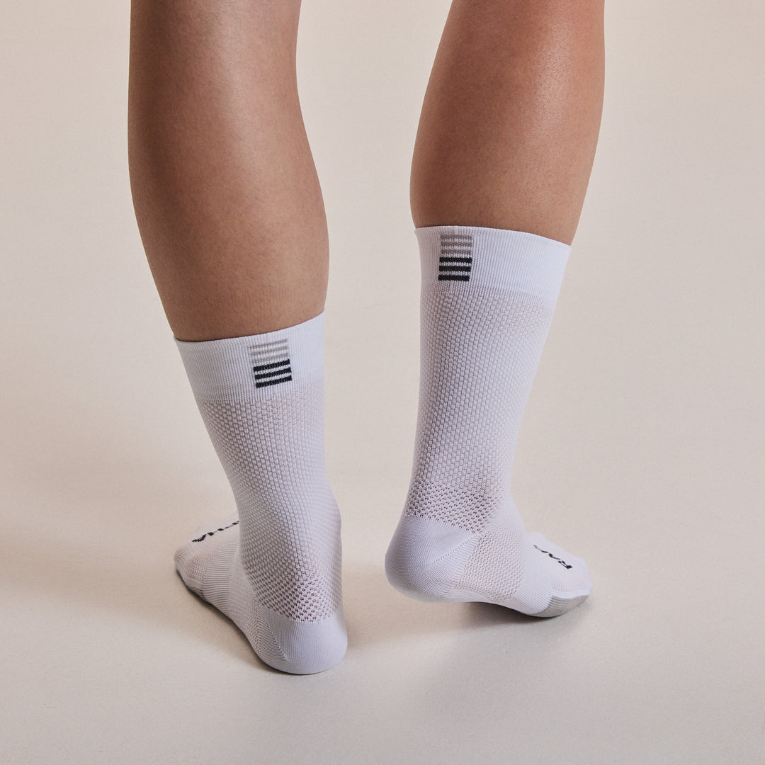Rapha Pro Team Air Sock - Lightspeed (White/White) - Dragonspine Cycling