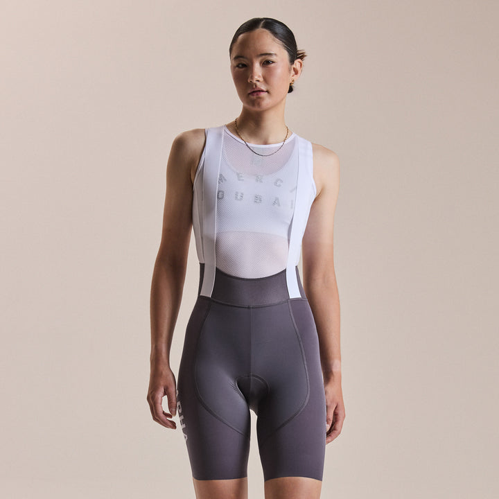 Rapha Women's Pro Team Bib Shorts III - Lightspeed (Iron Grey/White) - Dragonspine Cycling