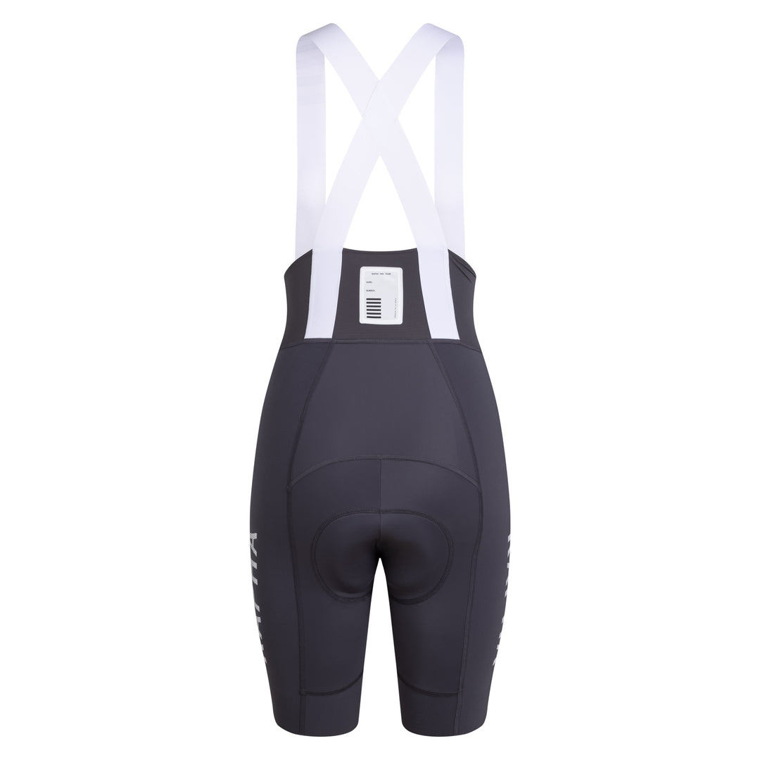 Rapha Women's Pro Team Bib Shorts III - Lightspeed (Iron Grey/White) - Dragonspine Cycling