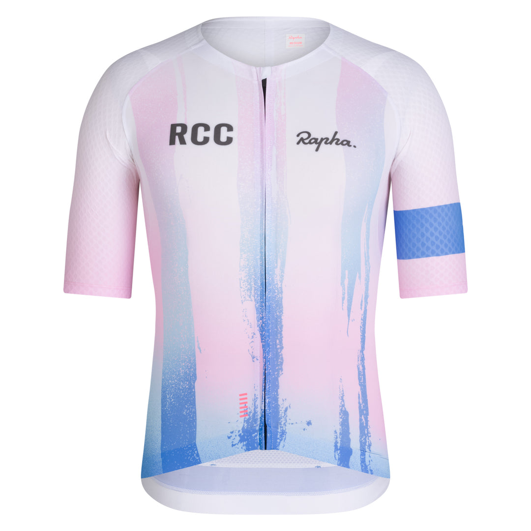 Rapha Men's Pro Team Aero Jersey - RCC Switch Out (Sweet Pink/Shelter Blue) - Dragonspine Cycling