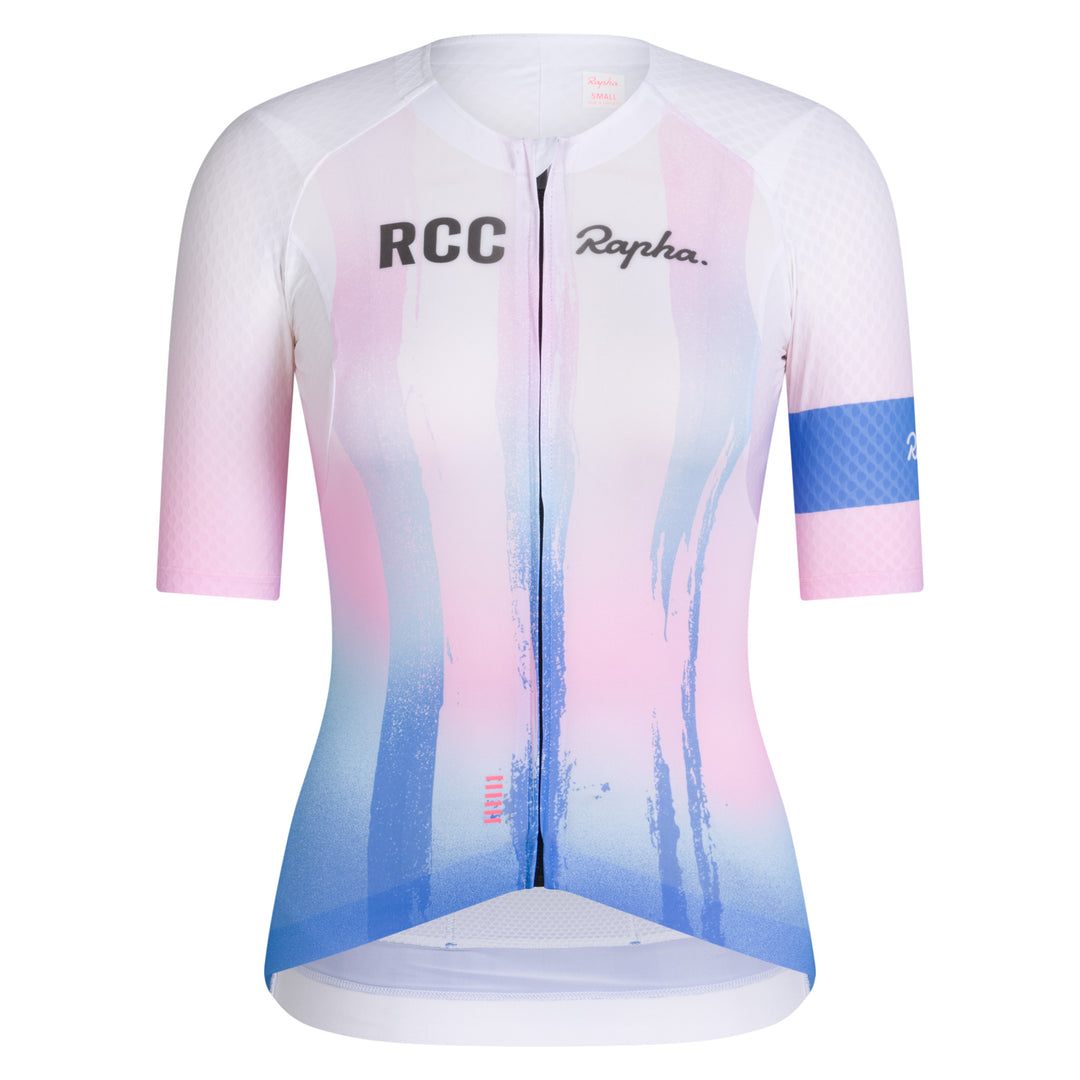 Rapha Women's Pro Team Aero Jersey - RCC Switch Out (Sweet Pink/Shelter Blue) - Dragonspine Cycling