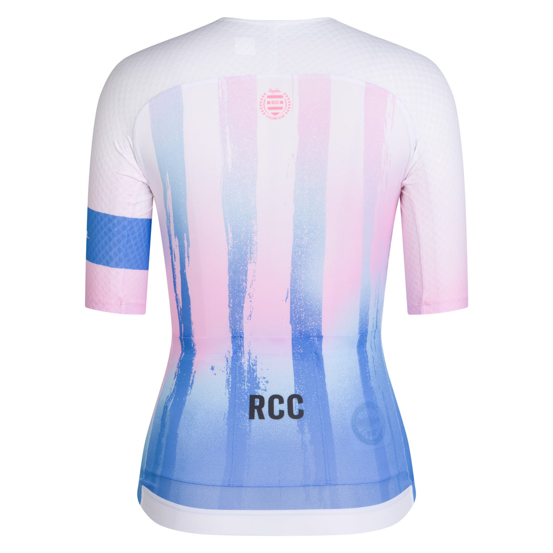 Rapha Women's Pro Team Aero Jersey - RCC Switch Out (Sweet Pink/Shelter Blue) - Dragonspine Cycling