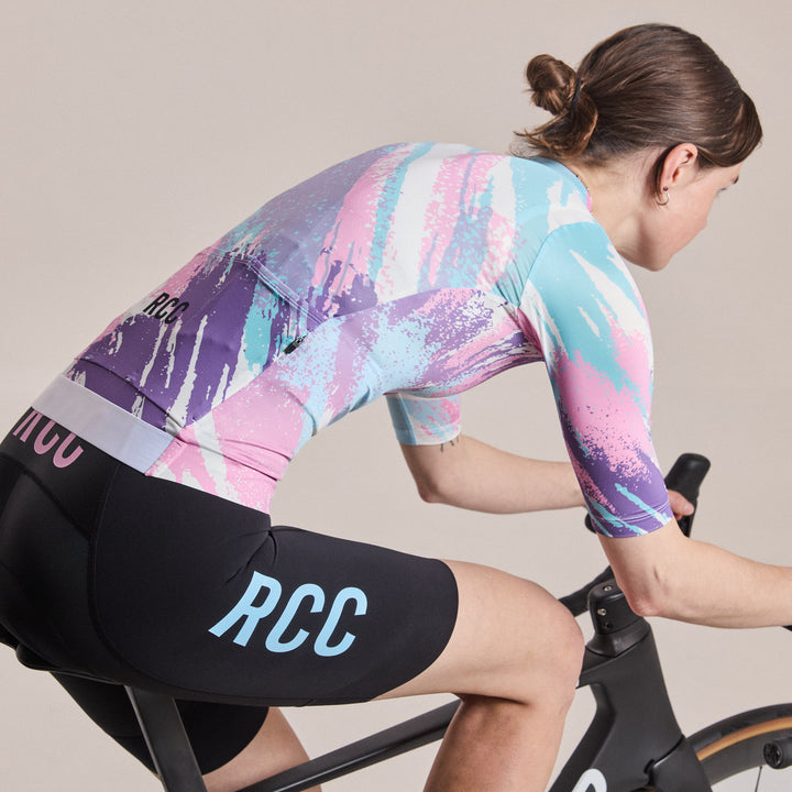 Rapha Women's Pro Team Rouleur Jersey - RCC Switch Out (Smooth Pink/Clear Blue) - Dragonspine Cycling
