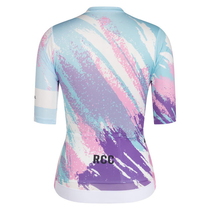 Rapha Women's Pro Team Rouleur Jersey - RCC Switch Out (Smooth Pink/Clear Blue) - Dragonspine Cycling