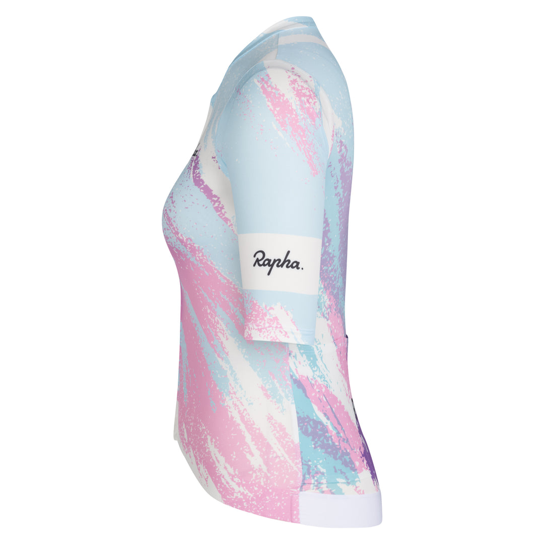 Rapha Women's Pro Team Rouleur Jersey - RCC Switch Out (Smooth Pink/Clear Blue) - Dragonspine Cycling