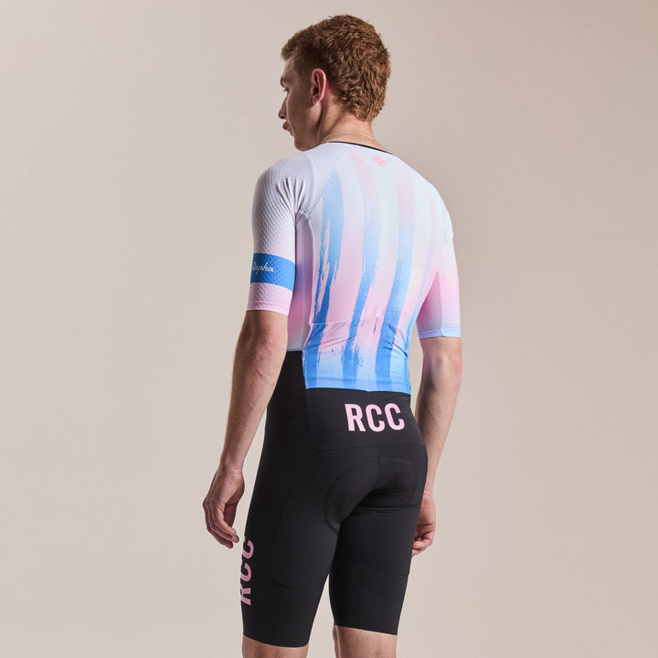 Rapha Men's Pro Team Summer Roadsuit - RCC Switch Out (Black/Smooth Pink) - Dragonspine Cycling