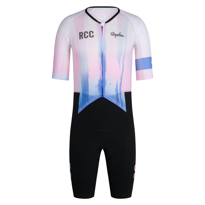Rapha Men's Pro Team Summer Roadsuit - RCC Switch Out (Black/Smooth Pink) - Dragonspine Cycling