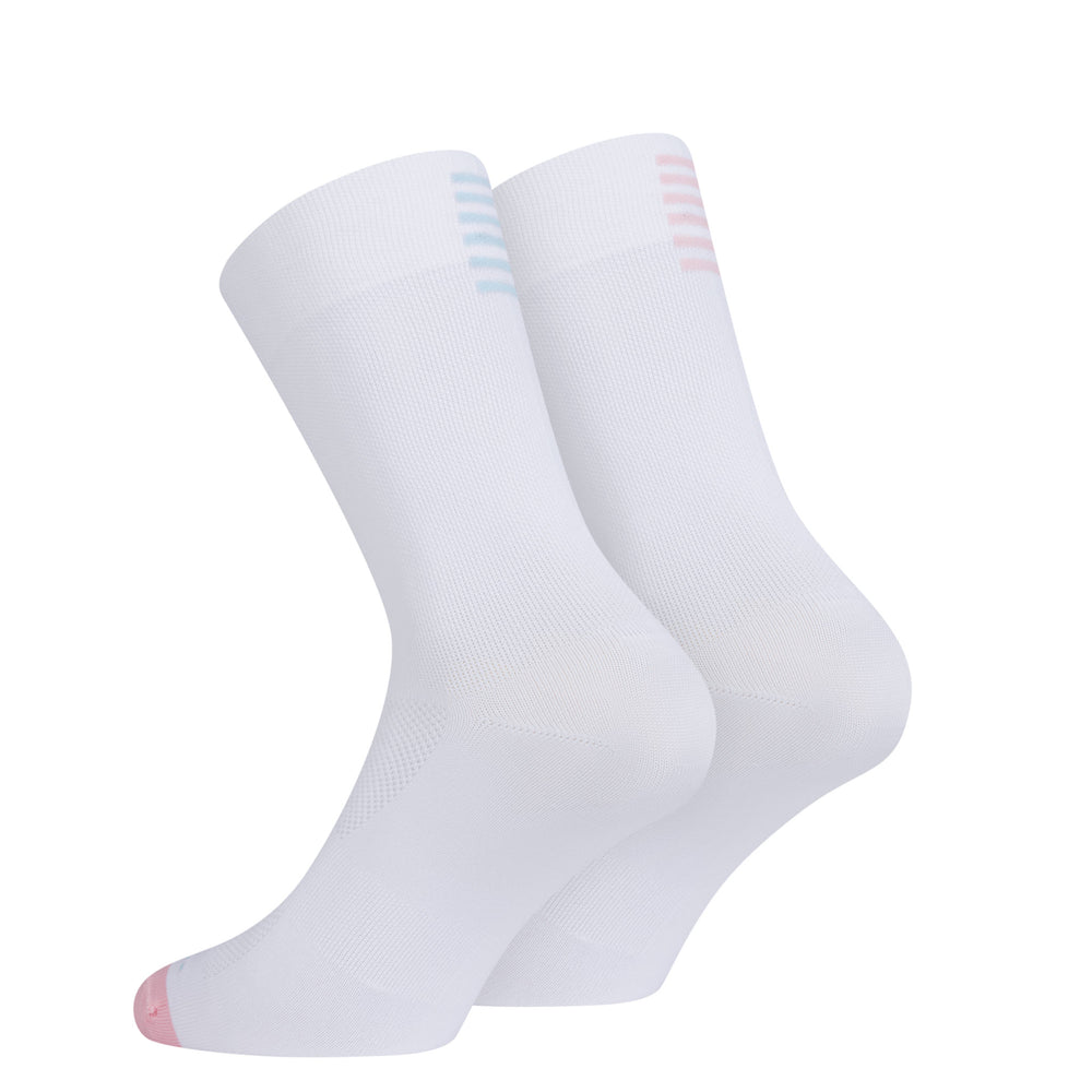Rapha Pro Team Socks - Regular - RCC Switch Out (White/Smooth Pink) - Dragonspine Cycling