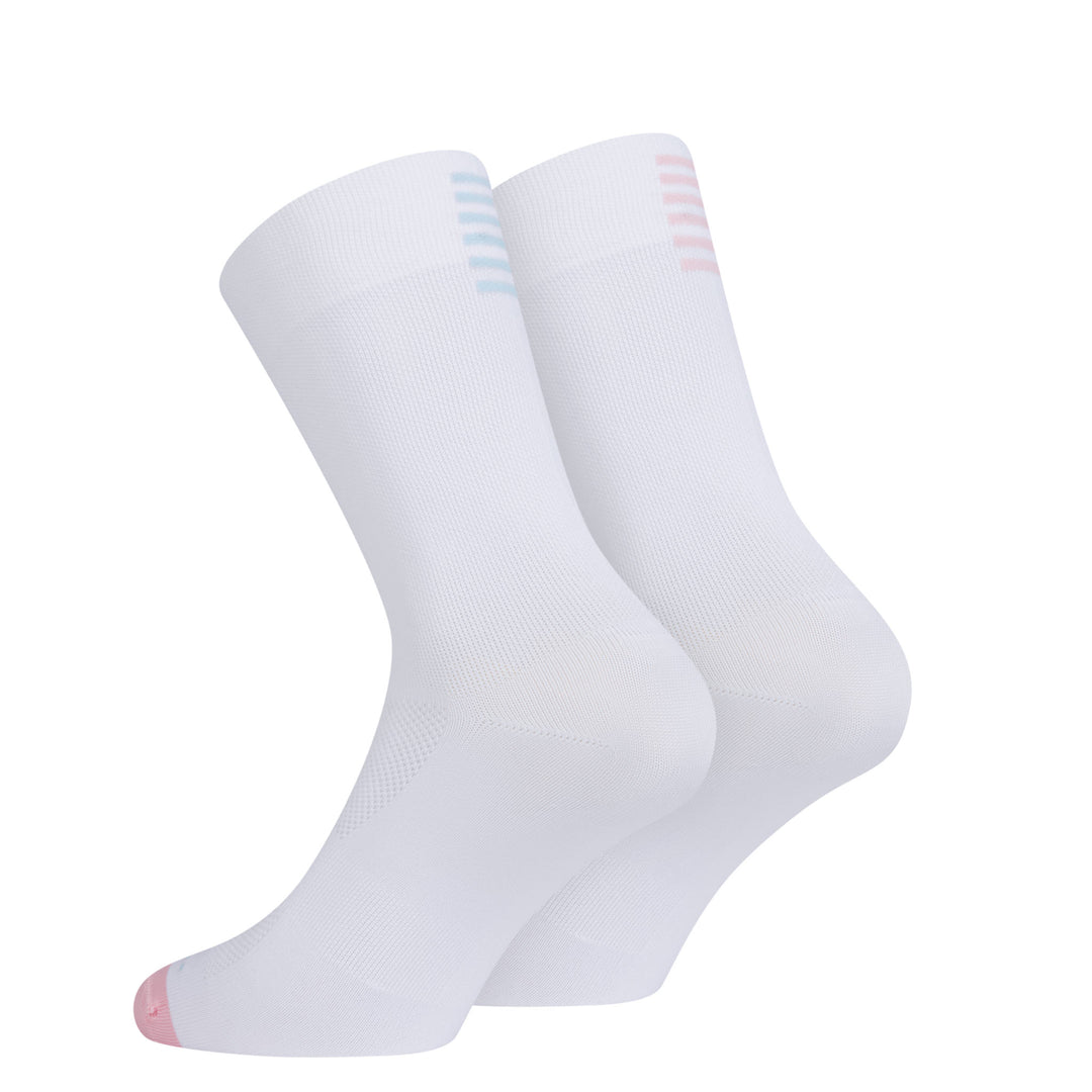 Rapha Pro Team Socks - Regular - RCC Switch Out (White/Smooth Pink) - Dragonspine Cycling