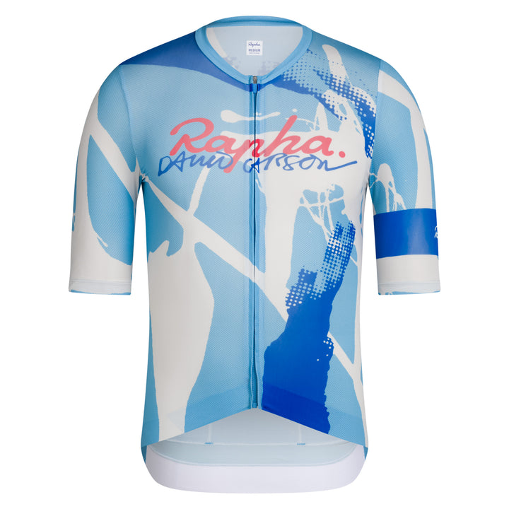 Rapha Rapha + David Carson Men's Pro Team Rouleur Jersey (Cornflower/Cobalt) - Dragonspine Cycling