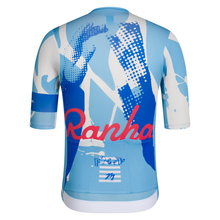 Rapha Rapha + David Carson Men's Pro Team Rouleur Jersey (Cornflower/Cobalt) - Dragonspine Cycling