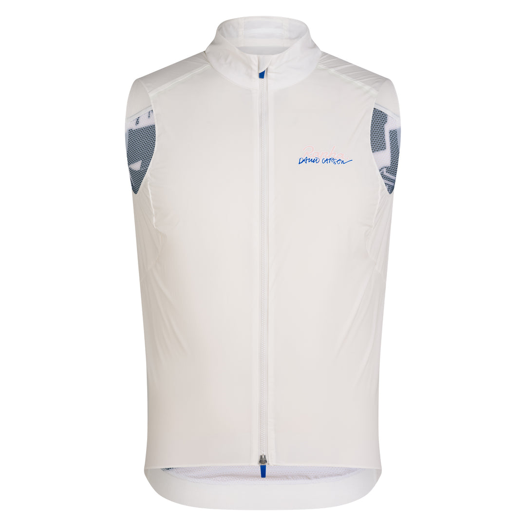 Rapha Rapha + David Carson Men's Pro Team Gilet (White/Cobalt) - Dragonspine Cycling