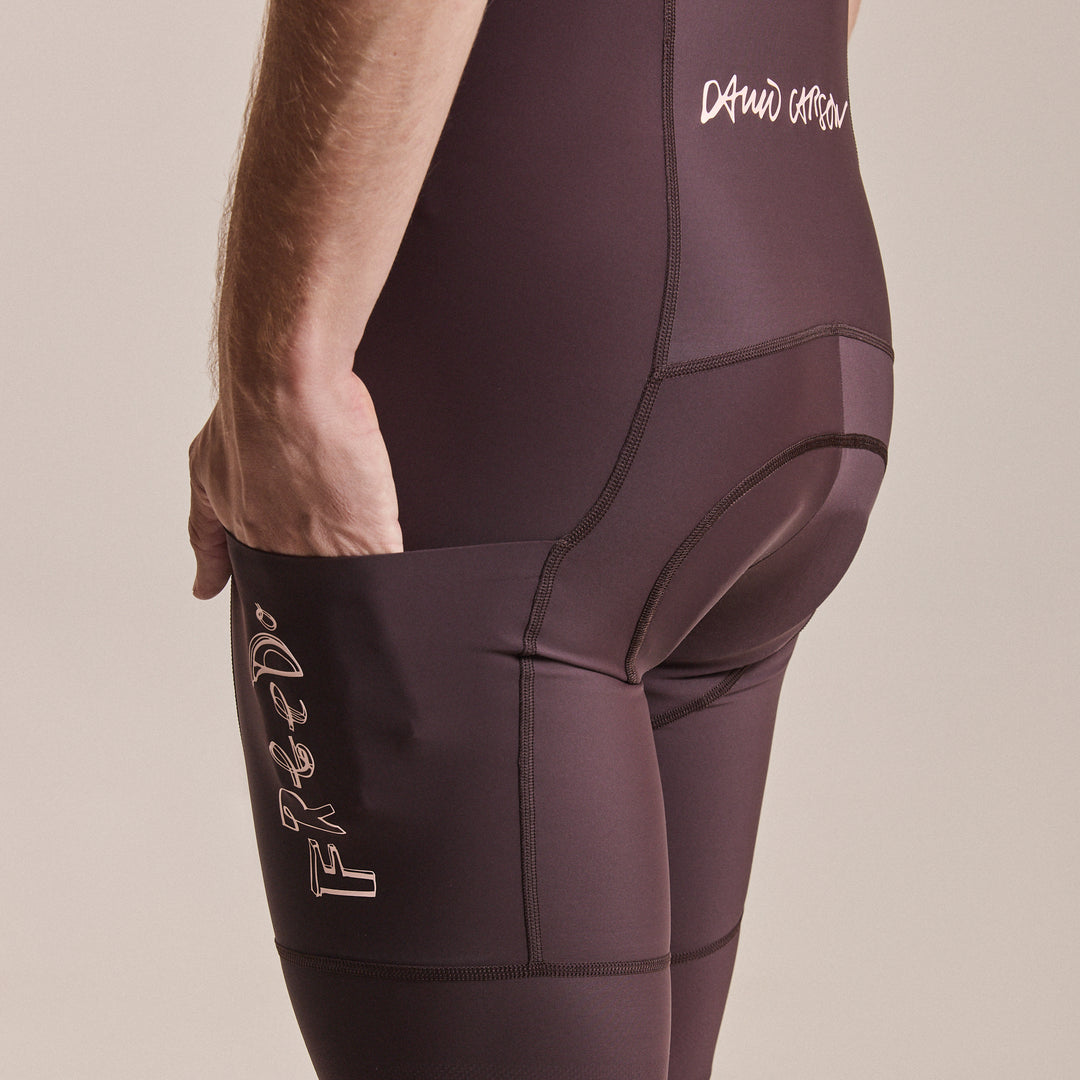 Rapha Rapha + David Carson Men's Pro Team Cargo Bib Shorts (Chocolate/Cobalt) - Dragonspine Cycling