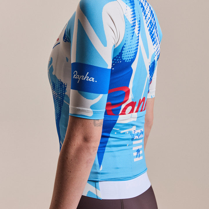 Rapha Rapha + David Carson Women's PT Rouleur Jersey (Cornflower/Cobalt) - Dragonspine Cycling