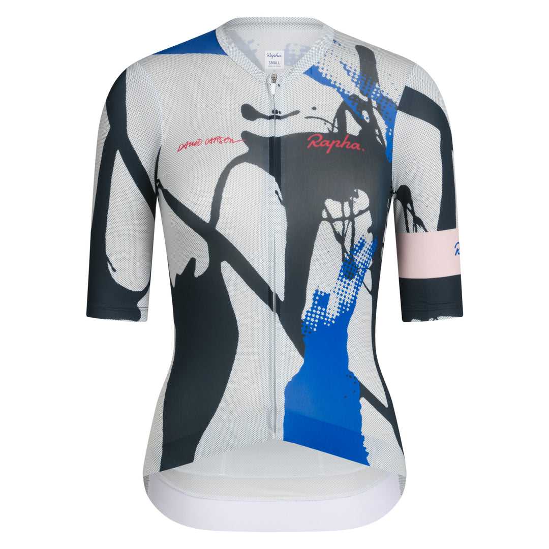 Rapha Rapha + David Carson Women's PT Rouleur Jersey (Pale Grey/Black) - Dragonspine Cycling