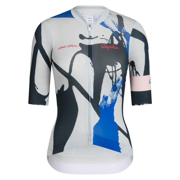 Rapha Rapha + David Carson Women's PT Rouleur Jersey (Pale Grey/Black) - Dragonspine Cycling