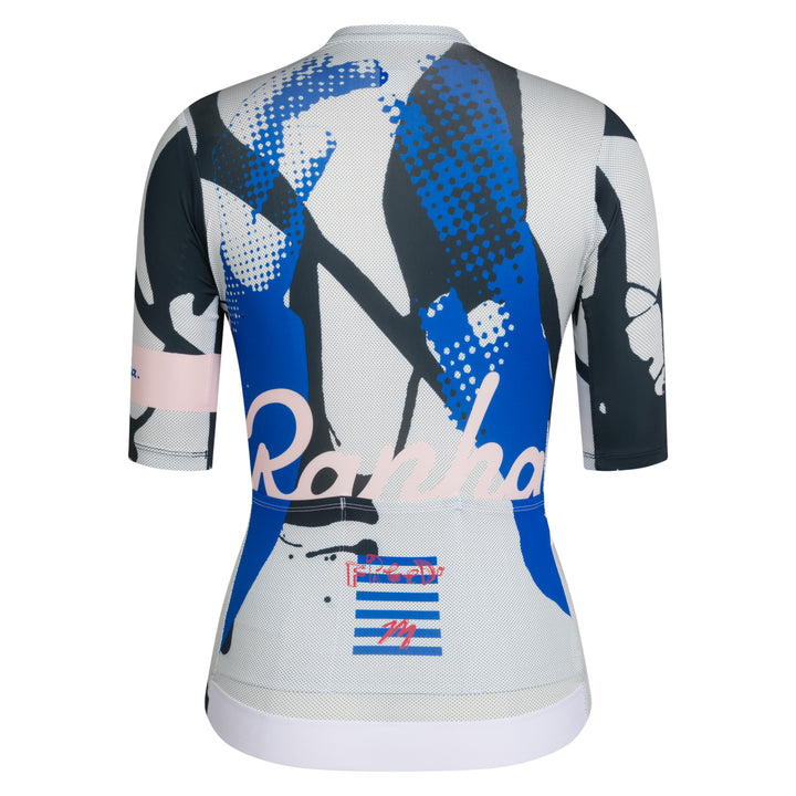 Rapha Rapha + David Carson Women's PT Rouleur Jersey (Pale Grey/Black) - Dragonspine Cycling