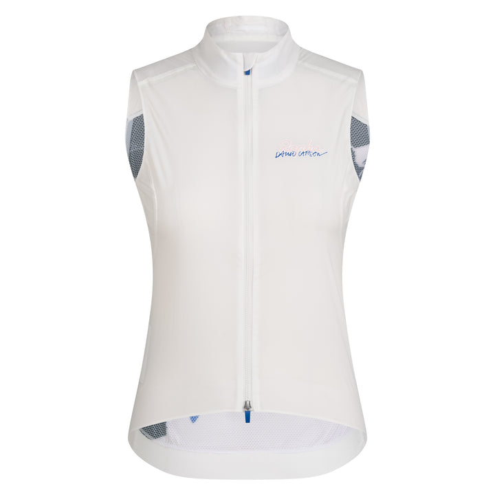 Rapha Rapha + David Carson Women's Pro Team Gilet (White/Cobalt) - Dragonspine Cycling