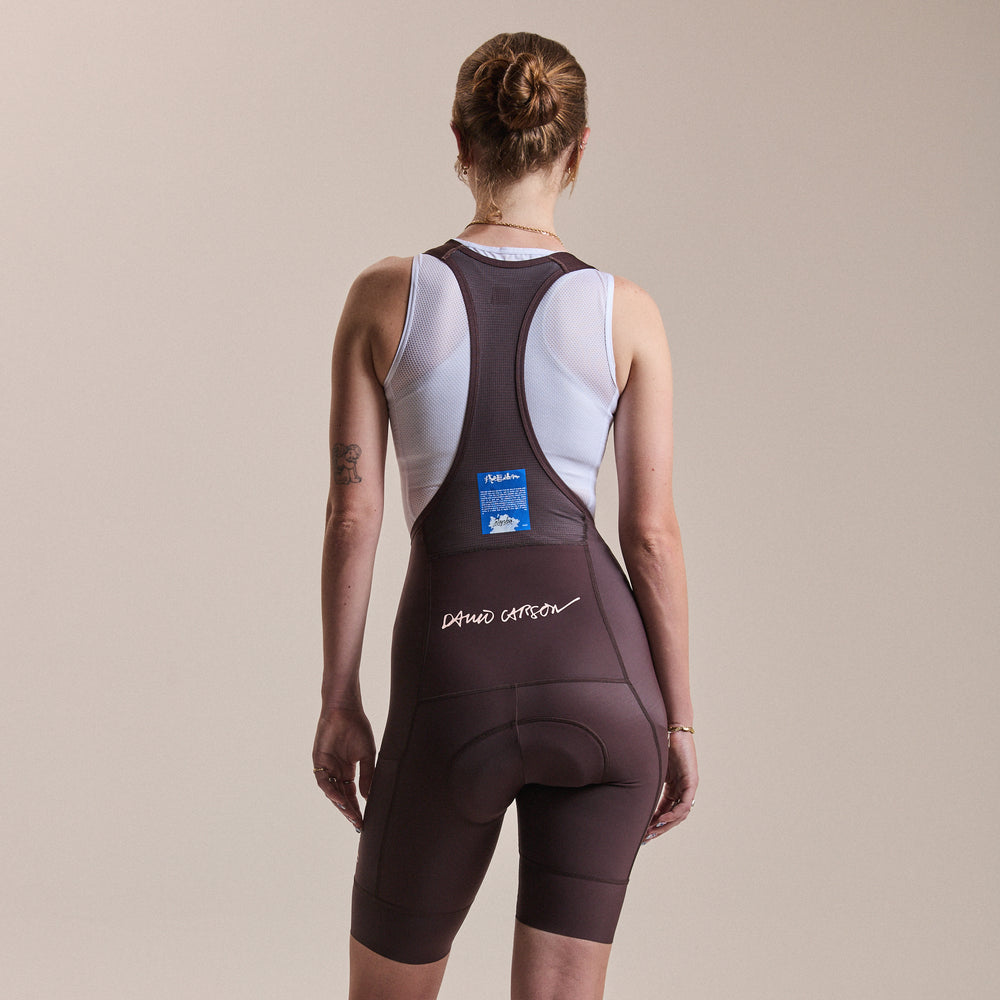Rapha Rapha + David Carson Women's Pro Team Cargo Bib Shorts (Chocolate/Cobalt) - Dragonspine Cycling