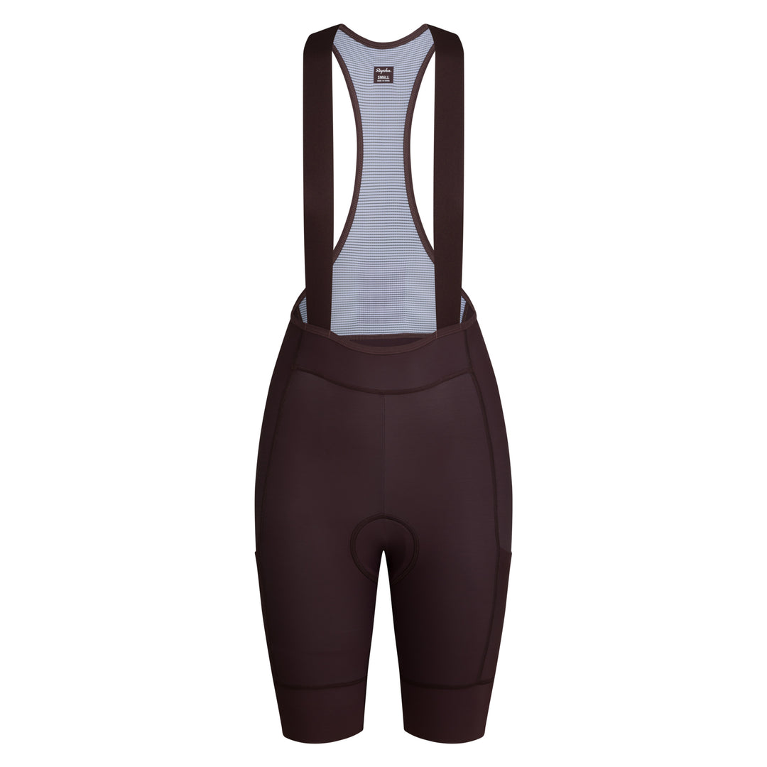 Rapha Rapha + David Carson Women's Pro Team Cargo Bib Shorts (Chocolate/Cobalt) - Dragonspine Cycling