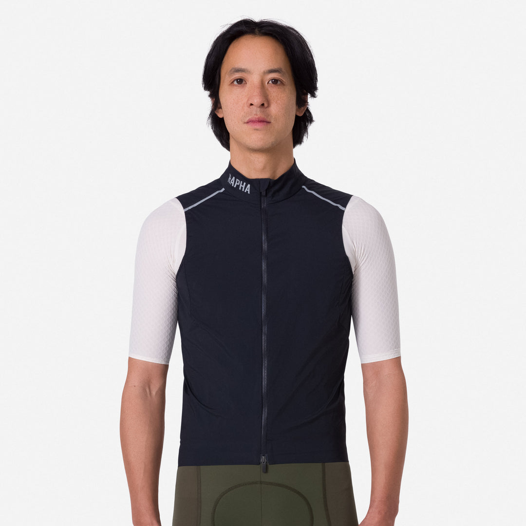 Rapha Men's Pro Team Gilet II (Black/Silver) - Dragonspine Cycling