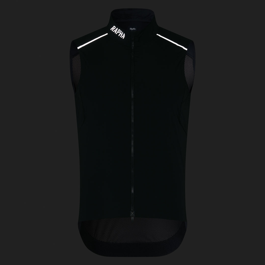 Rapha Men's Pro Team Gilet II (Black/Silver) - Dragonspine Cycling