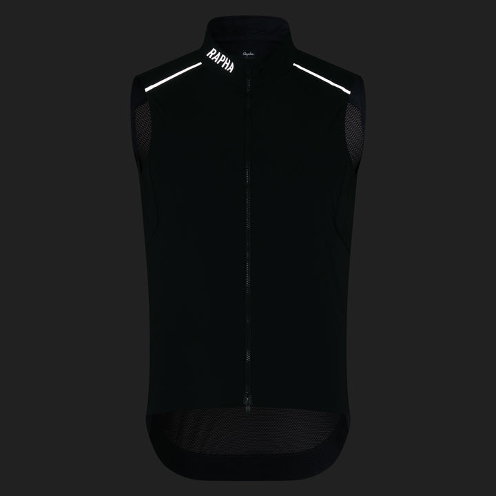 Rapha Men's Pro Team Gilet II (Black/Silver) - Dragonspine Cycling