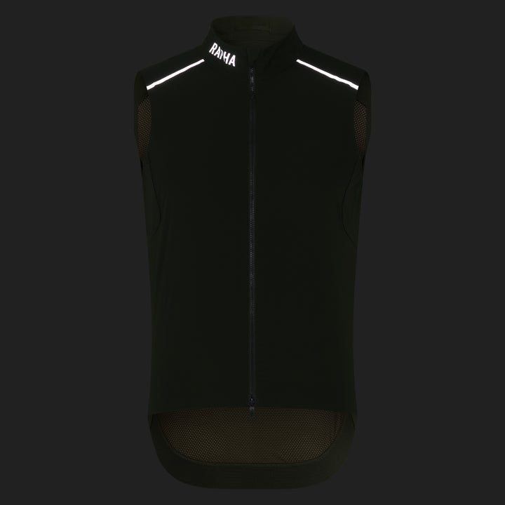 Rapha Men's Pro Team Gilet II (Dark Green/Silver Reflective) - Dragonspine Cycling
