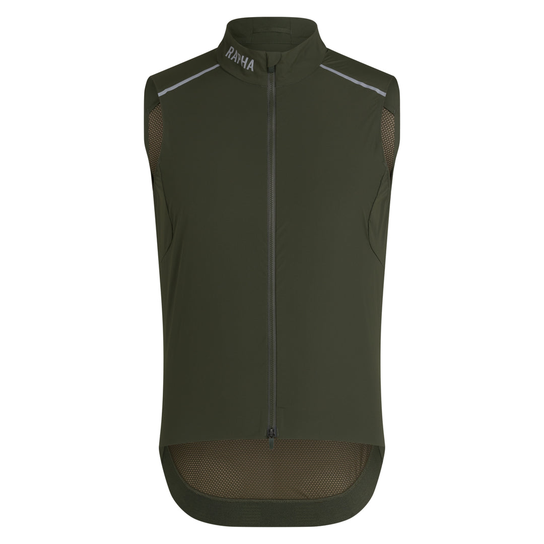 Rapha Men's Pro Team Gilet II (Dark Green/Silver Reflective) - Dragonspine Cycling