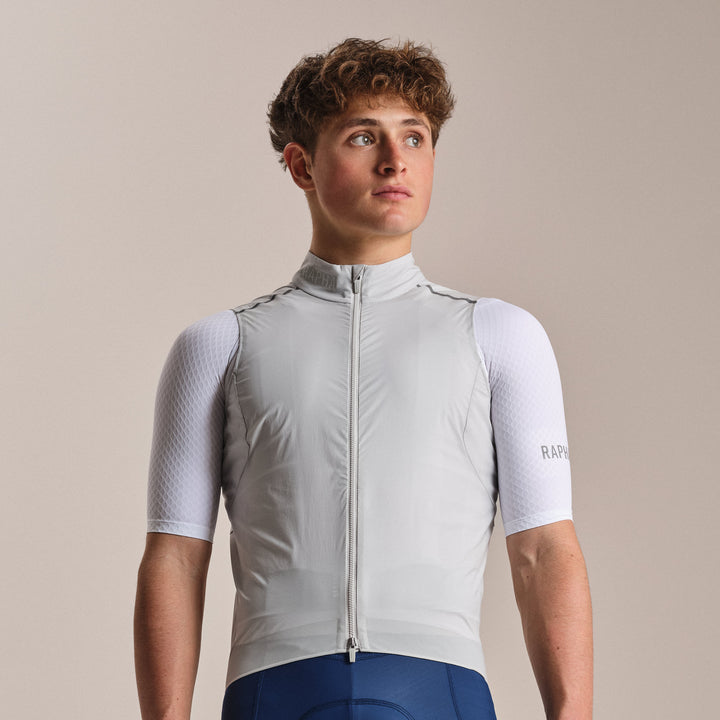 Rapha Men's Pro Team Gilet II (Silver/White) - Dragonspine Cycling