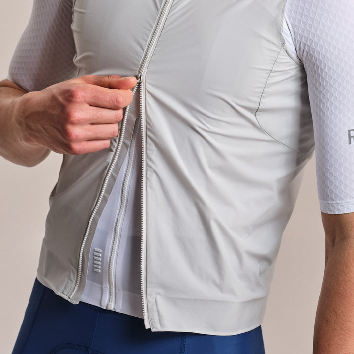 Rapha Men's Pro Team Gilet II (Silver/White) - Dragonspine Cycling