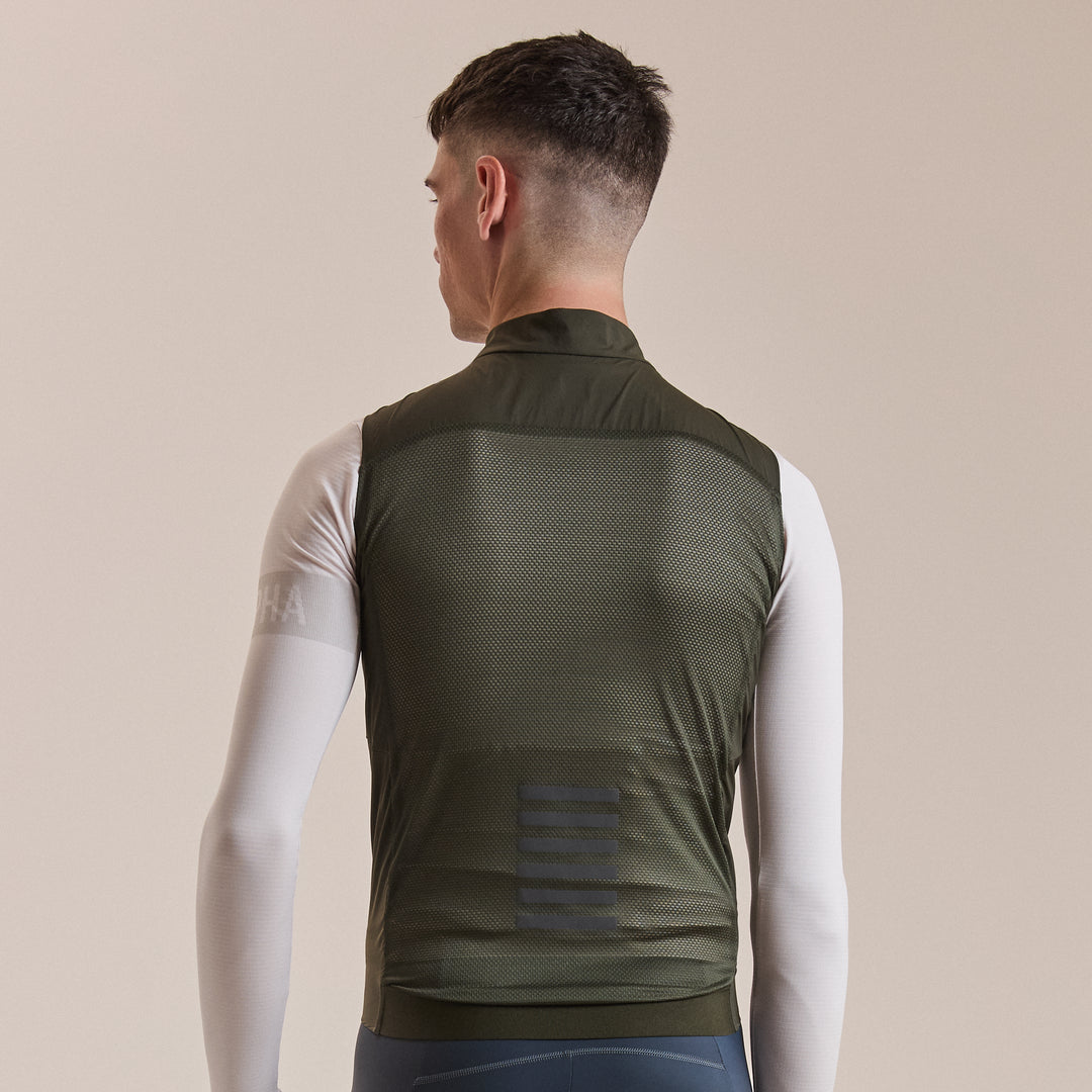 Rapha Men's Pro Team Gilet II (Bottle Green/Black) - Dragonspine Cycling