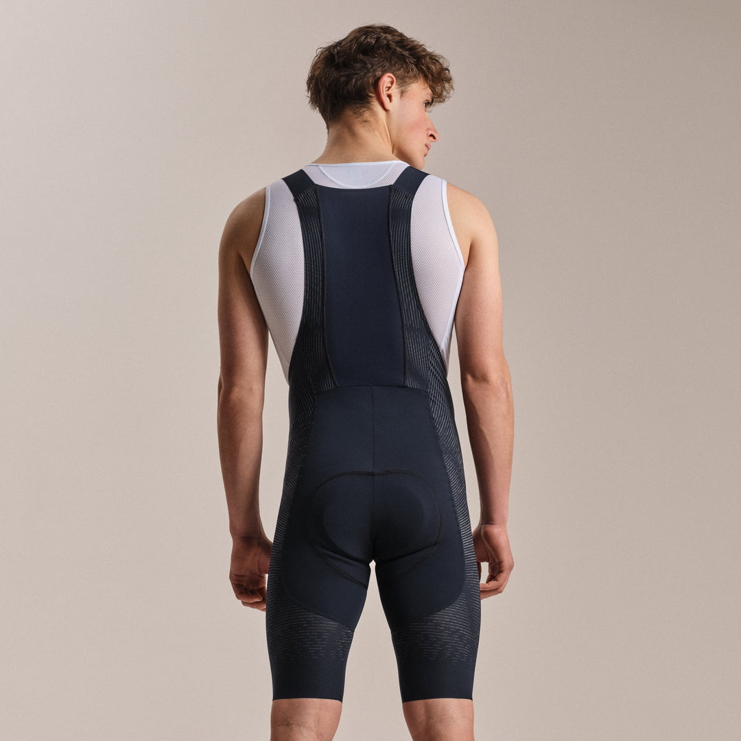 Rapha Men's Pro Team Powerweave Bib Shorts (Carbon/Silver) - Dragonspine Cycling