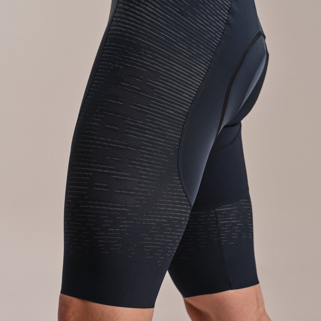 Rapha Men's Pro Team Powerweave Bib Shorts (Carbon/Silver) - Dragonspine Cycling