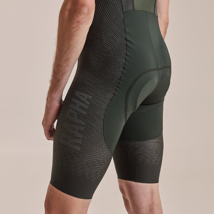 Rapha Men's Pro Team Powerweave Bib Shorts (Bottle Green/Laurel) - Dragonspine Cycling
