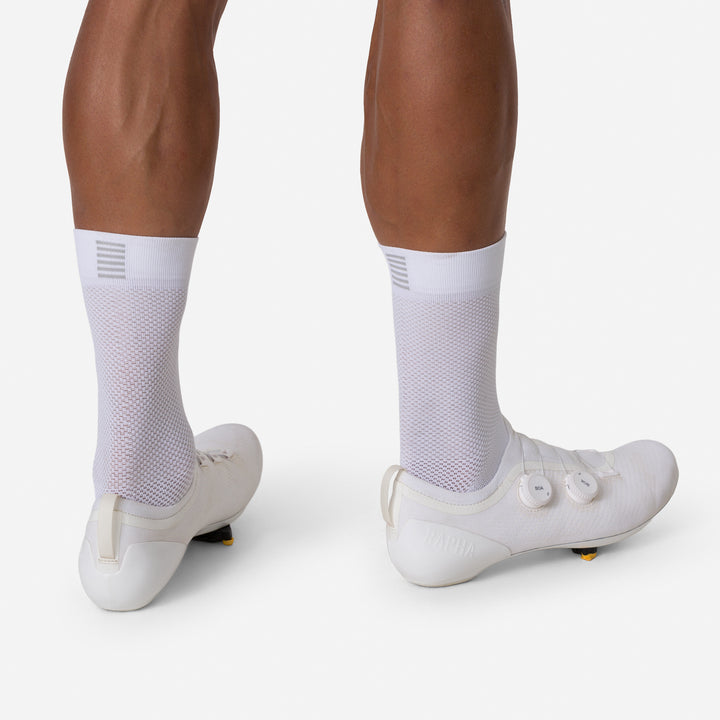 Rapha Pro Team Air Socks (White/Black) - Dragonspine Cycling